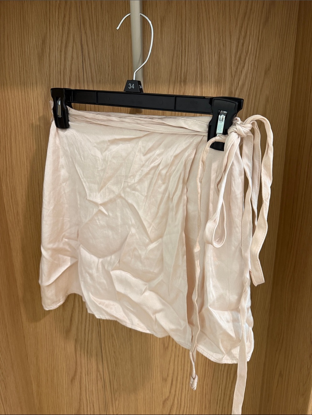 Adjustable sSilk Mini Skirt with Side Tie